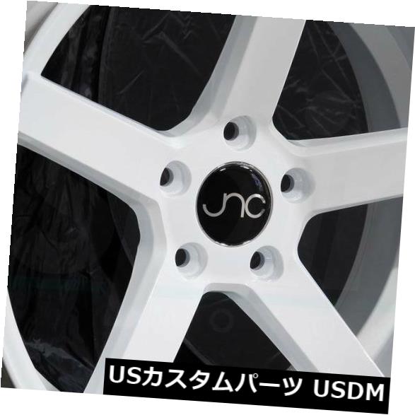 海外輸入ホイール 18x9ホワイトホイールJNC 026 JNC026 5x100 32（4個セット） 18x9 White Wheels JNC 026 JNC026 5x100 32 (Set of 4) 【並行輸入品】