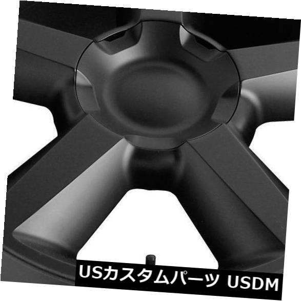 海外輸入ホイール 20x8.5マットブラックホイールレプリカV1164タホLTZ 6x5.5 31（4個セット） 20x8.5 Matte Black Wheels Replica V1164 Tahoe LTZ 6x5.5 31 (Set of 4) 【並行輸入品】