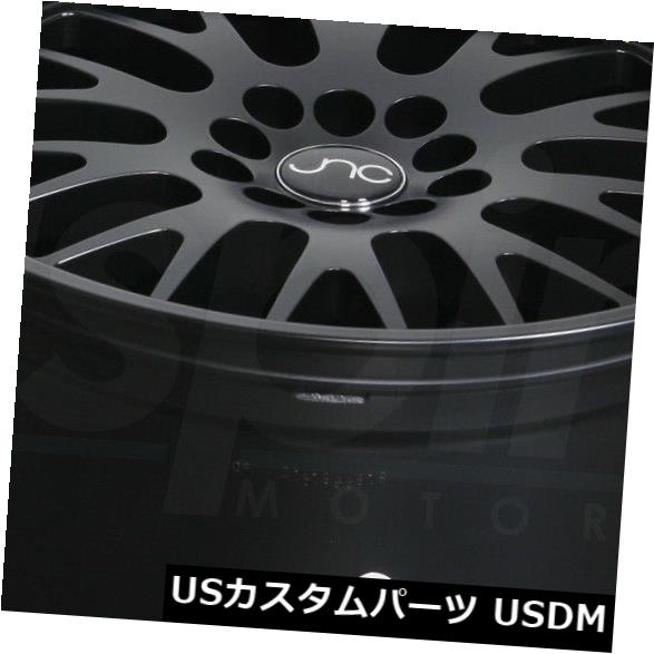 海外輸入ホイール 17x8マットブラックホイールJNC 001 JNC001 5x100 / 5x114.3 25（4個セット） 17x8 Matte Black Wheels JNC 001 JNC001 5x100/5x114.3 25 (Set of 4) 【並行輸入品】