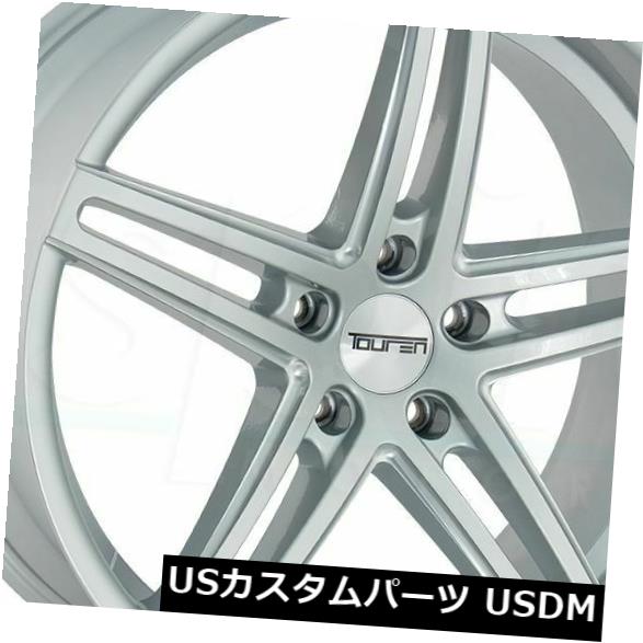 海外輸入ホイール 20x8.5グロスシルバーミルドホイールトゥーレンTR73 5x112 30（4個セット） 20x8.5 Gloss Silver Milled Wheels Touren TR73 5x112 30 (Set of 4) 【並行輸入品】
