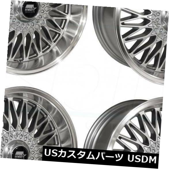 海外輸入ホイール 17x9ガンメタルホイールMST MT14 5x100 / 5x114.3 20（4個セット） 17x9 Gunmetal Wheels MST MT14 5x100/5x114.3 20 (Set of 4) 【並行輸入品】