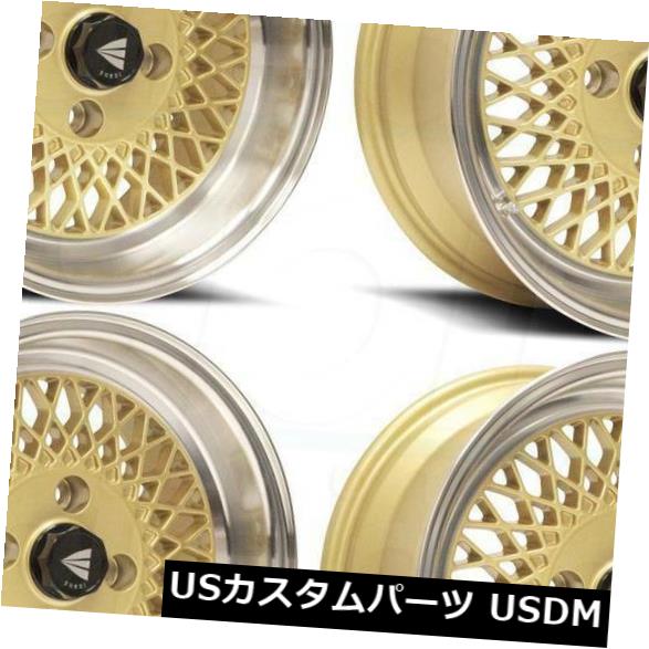 海外輸入ホイール 15x7 / 15x8ゴールドペイントホイールEnkei Enkei92 4x100 38/25(4個セット) 15x7/15x8 Gold Paint Wheels Enkei Enkei92 4x100 38/25 (Set of 4) 【並行輸入品】|カスタムパーツ WORLD倉庫