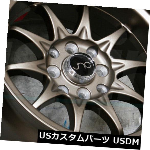 海外輸入ホイール 15x9マットブロンズホイールJNC 003 JNC003 4x100 / 4x114.3 0(4個セット) 15x9 Matte Bronze Wheels JNC 003 JNC003 4x100/4x114.3 0 (Set of 4) 【並行輸入品】