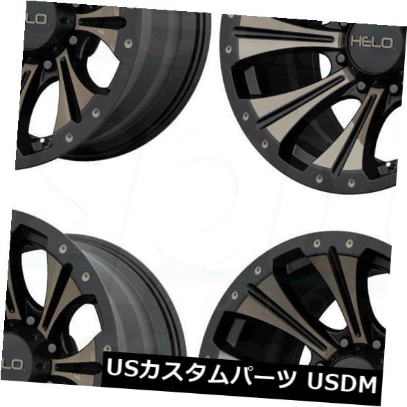 海外輸入ホイール 17x9ブラックティントホイールHelo HE901 6x5.5 / 6x139.7 -12（4個セット） 17x9 Black Tint Wheels Helo HE901 6x5.5/6x139.7 -12 (Set of 4) 【並行輸入品】｜カスタムパーツ WORLD倉庫