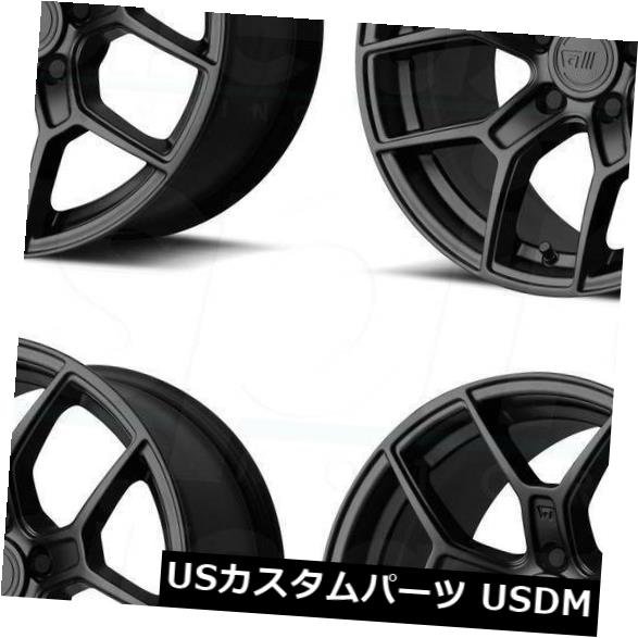海外輸入ホイール 17x8.5サテンブラックホイールMotegi MR133 5x112 35（4個セット） 17x8.5 Satin Black Wheels Motegi MR133 5x112 35 (Set of 4) 【並行輸入品】