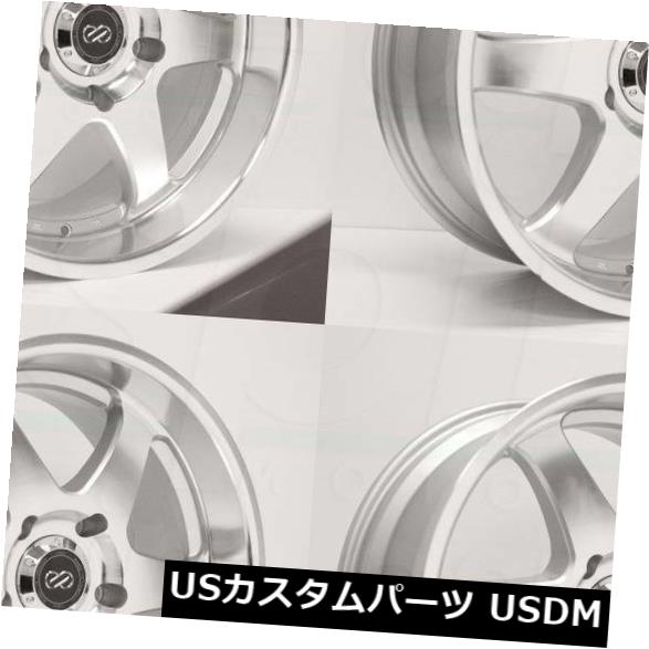 海外輸入ホイール 18x8.5シルバー加工ホイールEnkei ST6 5x150 30（4個セット） 18x8.5 Silver Machined Wheels Enkei ST6 5x150 30 (Set of 4) 【並行輸入品】