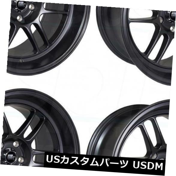 海外輸入ホイール 17x9.5マットブラックホイールMST鈴鹿5x114.3 20（4個セット） 17x9.5 Matte Black Wheels MST Suzuka 5x114.3 20 (Set of 4) 【並行輸入品】