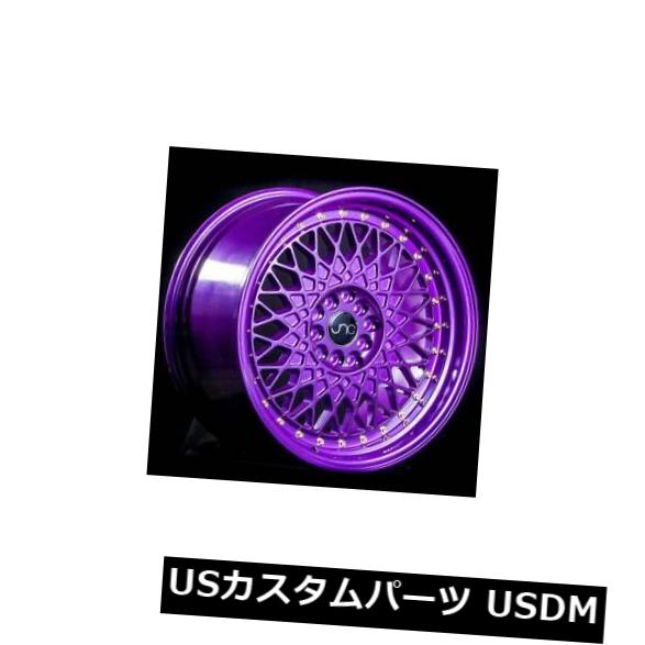 海外輸入ホイール 15x8キャンディパープルホイールJNC 031 JNC031 4x100 / 4x114.3 20（4個セット） 15x8 Candy Purple Wheels JNC 031 JNC031 4x100/4x114.3 20 (Set of 4) 【並行輸入品】