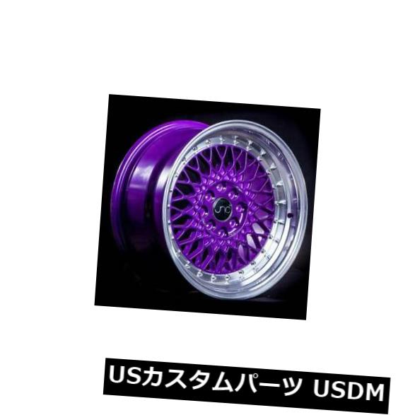 海外輸入ホイール 15x8キャンディパープルマシンリップホイールJNC 031 JNC031 4x100 / 4x114.3 20（4個セット） 15x8 Candy Purple Machine Lip Wheels JNC 031 JNC031 4x100/4x114.3 20 (Set of 4) 【並行輸入品】
