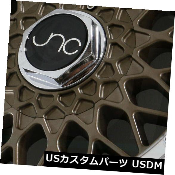 海外輸入ホイール 15x8マットブロンズマシンリップホイールJNC 004 JNC004 4x100 / 4x114.3 20（4個セット） 15x8 Matte Bronze Machine Lip Wheels JNC 004 JNC004 4x100/4x114.3 20 (Set of 4) 【並行輸入品】