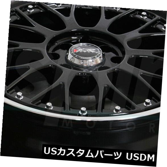 海外輸入ホイール 17x7ブラックMLホイールXXR 521 5x100 / 5x114.3 38（4個セット） 17x7 Black ML Wheels XXR 521 5x100/5x114.3 38 (Set of 4) 【並行輸入品】
