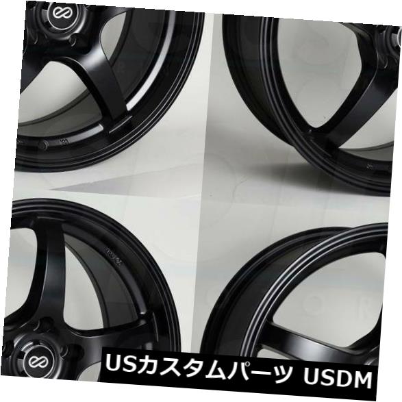 海外輸入ホイール 17x8ブラックペイントホイールエンケイVR5 5x100 45(4個セット) 17x8 Black Paint Wheels Enkei VR5 5x100 45 (Set of 4) 【並行輸入品】|カスタムパーツ WORLD倉庫