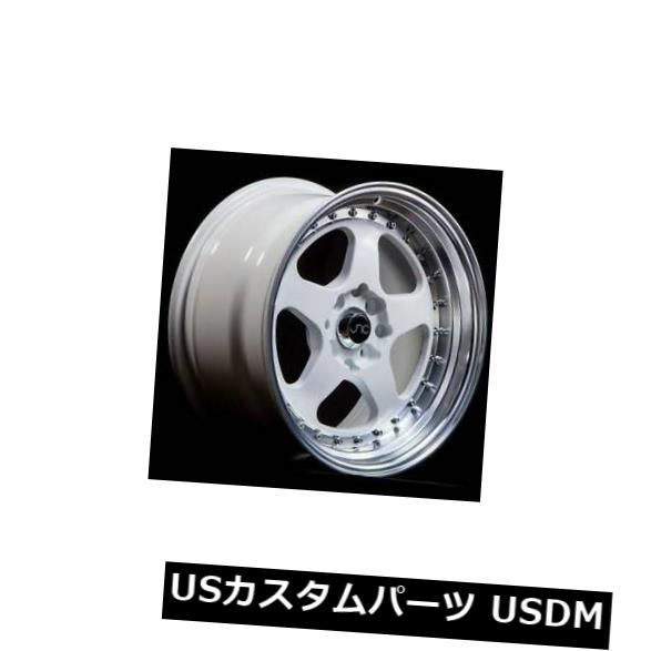 海外輸入ホイール 17x8ホワイトマシンリップホイールJNC 010 JNC010 5x100 30（4個セット） 17x8 White Machine Lip Wheels JNC 010 JNC010 5x100 30 (Set of 4) 【並行輸入品】
