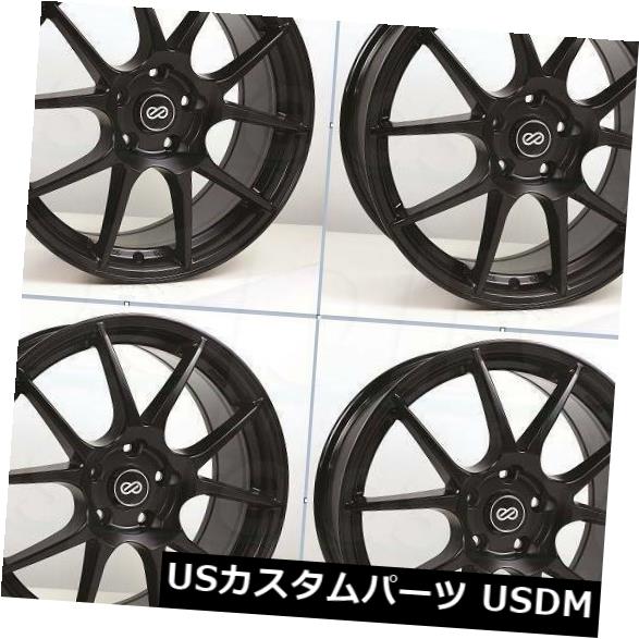 海外輸入ホイール 17x7.5ブラックペイントホイールエンケイYS5 5x100 45(4個セット) 17x7.5 Black Paint Wheels Enkei YS5 5x100 45 (Set of 4) 【並行輸入品】