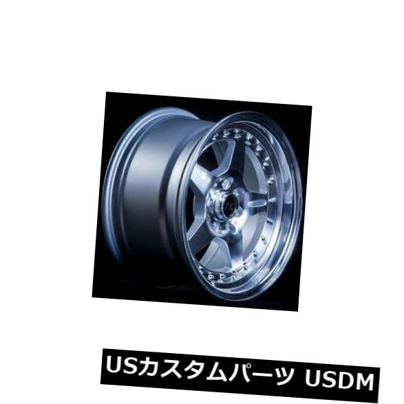 海外輸入ホイール 15x8シルバーマシンフェイスホイールJNC 009 JNC009 4x100 / 4x114.3 25（4個セット） 15x8 Silver Machine Face Wheels JNC 009 JNC009 4x100/4x114.3 25 (Set of 4) 【並行輸入品】