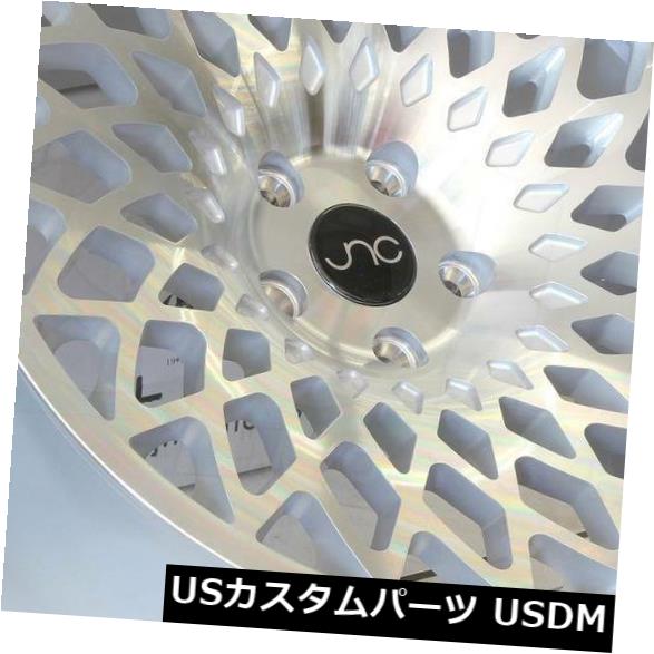 海外輸入ホイール 15x8シルバーマシンフェイスホイールJNC 043 JNC043 4x100 25（4個セット） 15x8 Silver Machine Face Wheels JNC 043 JNC043 4x100 25 (Set of 4) 【並行輸入品】 170,665円
