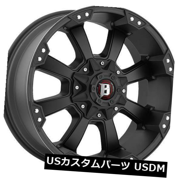 海外輸入ホイール 20x9フラットブラックホイールバリスティック845 Morax 5x135 / 5x5.5 12（4個セット） 20x9 Flat Black Wheels Ballistic 845 Morax 5x135/5x5.5 12 (Set of 4) 【並行輸入品】