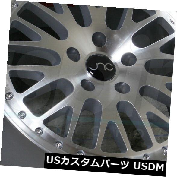 海外輸入ホイール 16x9シルバーマシンフェイスホイールJNC 001 JNC001 5x100 / 5x114.3 25（4個セット） 16x9 Silver Machine Face Wheels JNC 001 JNC001 5x100/5x114.3 25 (Set of 4) 【並行輸入品】