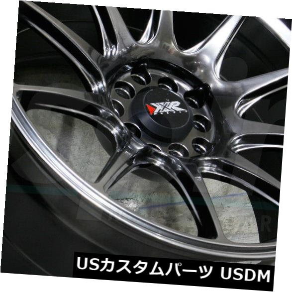 海外輸入ホイール 16x8.25クロムブラックホイールXXR 527 4x100 / 4x114.3 0（4個セット） 16x8.25 Chromium Black Wheels XXR 527 4x100/4x114.3 0 (Set of 4) 【並行輸入品】｜カスタムパーツ WORLD倉庫