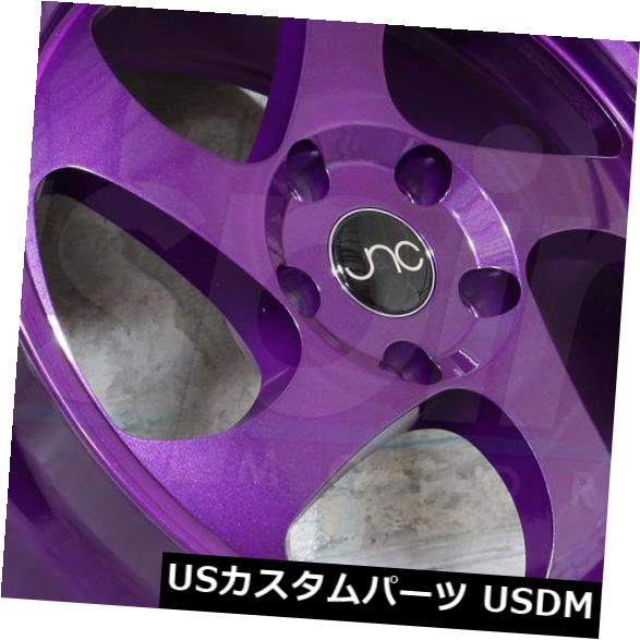 海外輸入ホイール 17x8キャンディパープルホイールJNC 034 JNC034 5x100 30（4個セット） 17x8 Candy Purple Wheels JNC 034 JNC034 5x100 30 (Set of 4) 【並行輸入品】