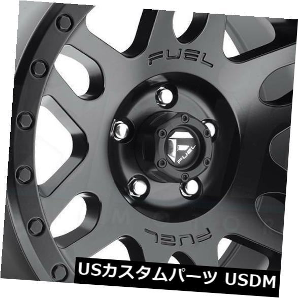 海外輸入ホイール 17x8.5マットブラックホイール燃料反動D584 6x5.5 / 6x139.7 7（4個セット） 17x8.5 Matte Black Wheels Fuel Recoil D584 6x5.5/6x139.7 7 (Set of 4) 【並行輸入品】 234,465円