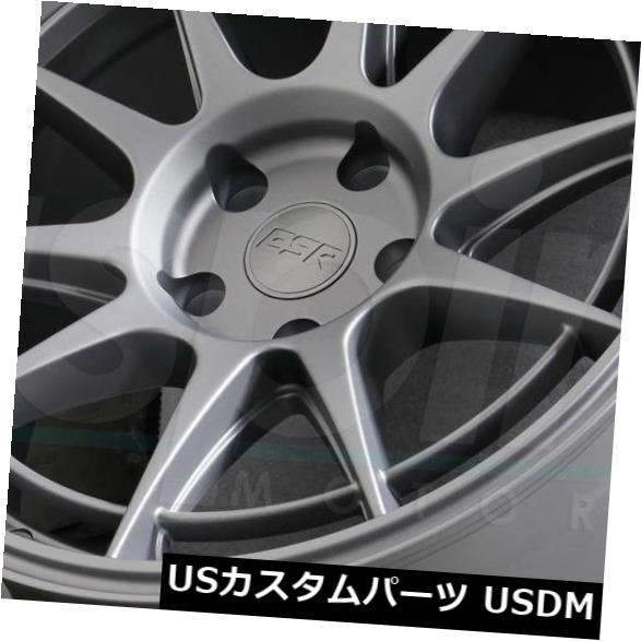 海外輸入ホイール 18x10.5グレーホイールESR SR13 5x114.3 22（4個セット） 18x10.5 Grey Wheels ESR SR13 5x114.3 22 (Set of 4) 【並行輸入品】