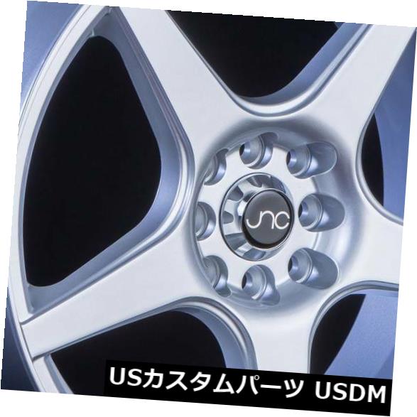 海外輸入ホイール 17x7.5シルバーホイールJNC 022 JNC022 4x100 / 4x114.3 35（4個セット） 17x7.5 Silver Wheels JNC 022 JNC022 4x100/4x114.3 35 (Set of 4) 【並行輸入品】