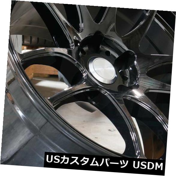 海外輸入ホイール 18x9.5 / 18x10.5グロスブラックホイールESR SR08 SR8 5x120 22/22（4個セット） 18x9.5/18x10.5 Gloss Black Wheels ESR SR08 SR8 5x120 22/22 (Set of 4) 【並行輸入品】