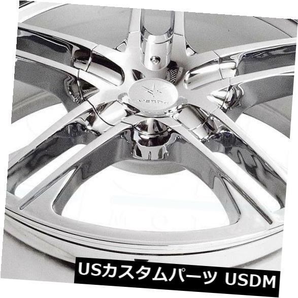 海外輸入ホイール 17x7 Chrome Wheels Verde V36プロトコル5x115 / 5x100 40（4個セット） 17x7 Chrome Wheels Verde V36 Protocol 5x115/5x100 40 (Set of 4) 【並行輸入品】