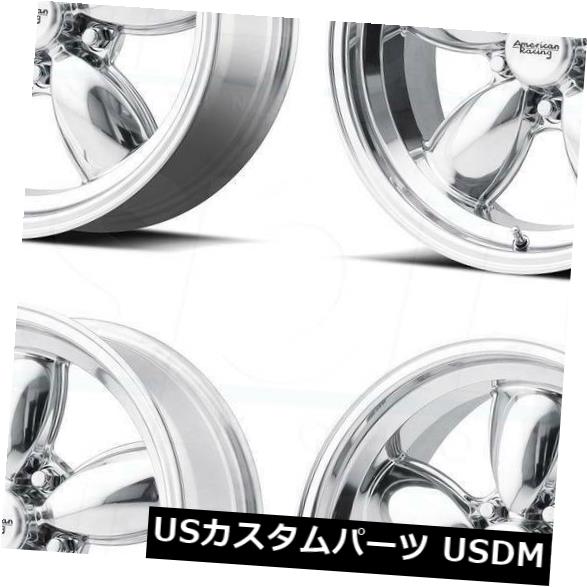 海外輸入ホイール 17x7ポリッシュホイールAmerican Racing VN504 5x4.75 / 5x120.6 5 0（4個セット） 17x7 Polished Wheels American Racing VN504 5x4.75/5x120.65 0 (Set of 4) 【並行輸入品】