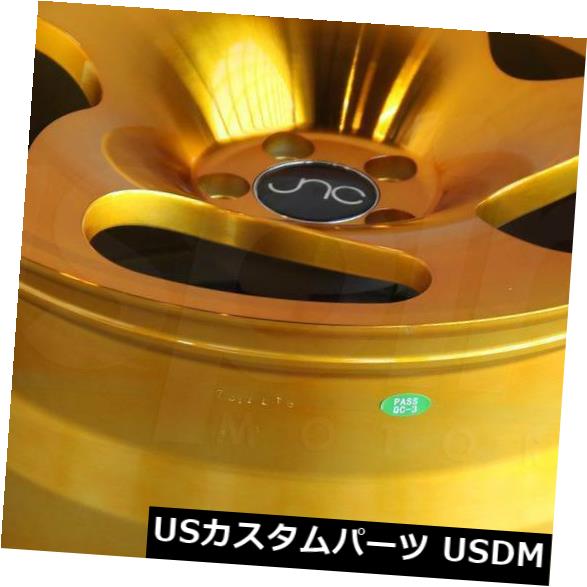 海外輸入ホイール 18x9.5トランスペアレントゴールドホイールJNC 036 JNC036 5x112 38（4個セット） 18x9.5 Transparent Gold Wheels JNC 036 JNC036 5x112 38 (Set of 4) 【並行輸入品】