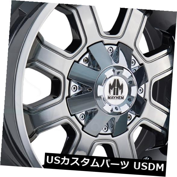 海外輸入ホイール 17x9 PVDホイールMayhem Fierce 6x135 / 6x5.5 -12（4個セット） 17x9 PVD Wheels Mayhem Fierce 6x135/6x5.5 -12 (Set of 4) 【並行輸入品】