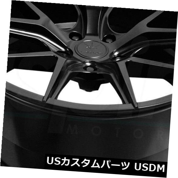 海外輸入ホイール 19x8.5 / 19x9.5サテンブラックホイールVerde V99軸5x114.3 38/38（4個セット） 19x8.5/19x9.5 Satin Black Wheels Verde V99 Axis 5x114.3 38/38 (Set of 4) 【並行輸入品】