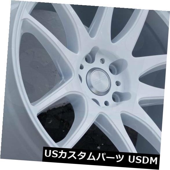 海外輸入ホイール 19x8.5ホワイトホイールESR SR08 SR8 5x120 30（4個セット） 19x8.5 White Wheels ESR SR08 SR8 5x120 30 (Set of 4) 【並行輸入品】