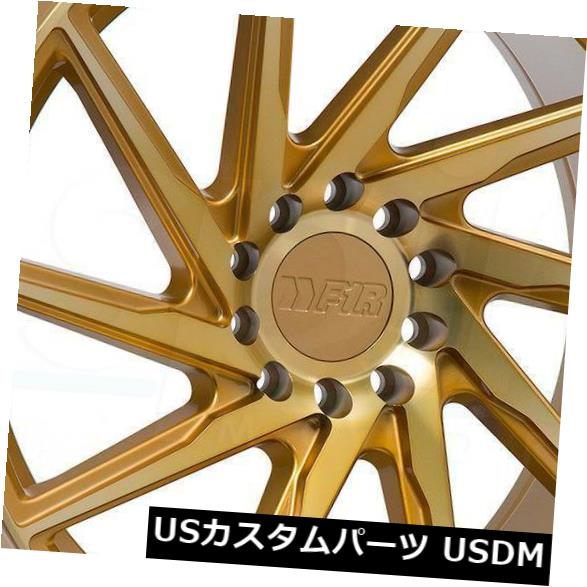 海外輸入ホイール 18x8.5マシンゴールドホイールF1R F29 5x114.3 / 5x120 38（4個セット） 18x8.5 Machine Gold Wheels F1R F29 5x114.3/5x120 38 (Set of 4) 【並行輸入品】｜カスタムパーツ WORLD倉庫