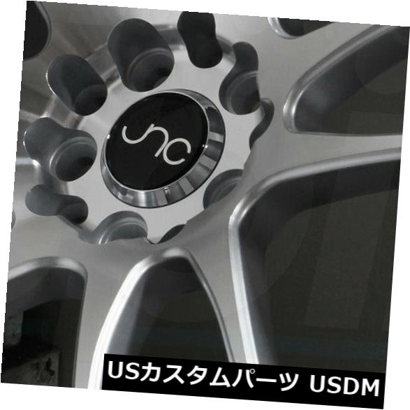海外輸入ホイール 18x9.5ハイパーシルバーホイールJNC 030 JNC030 5x100 / 5x114.3 30（4個セット） 18x9.5 Hyper Silver Wheels JNC 030 JNC030 5x100/5x114.3 30 (Set of 4) 【並行輸入品】
