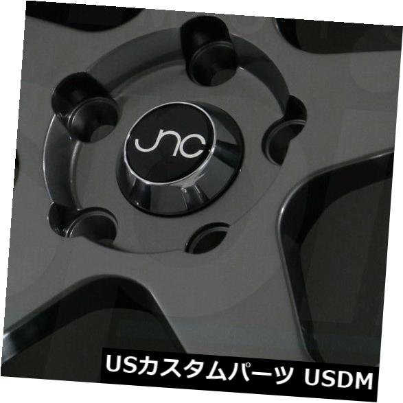 海外輸入ホイール 18x9ガンメタルマシンリップホイールJNC 010 JNC010 5x112 30（4個セット） 18x9 Gunmetal Machine Lip Wheels JNC 010 JNC010 5x112 30 (Set of 4) 【並行輸入品】