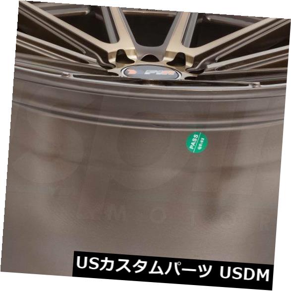 海外輸入ホイール 18x8.5 / 18x9.5マシンブロンズホイールF1R F27 5x100 / 5x114.3 40/38（4個セット） 18x8.5/18x9.5 Machine Bronze Wheels F1R F27 5x100/5x114.3 40/38 (Set of 4) 【並行輸入品】｜カスタムパーツ WORLD倉庫