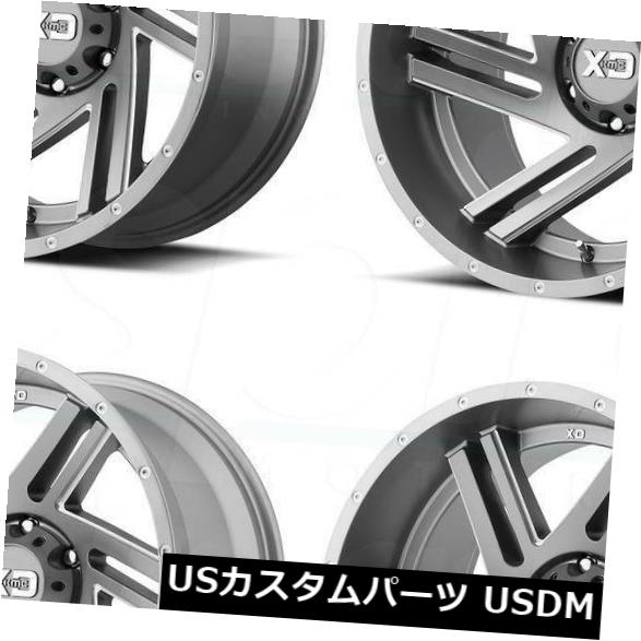 海外輸入ホイール 17x9 Gunmetal Milled Wheels XD XD835スワイプ8x170 18（4個セット） 17x9 Gunmetal Milled Wheels XD XD835 Swipe 8x170 18 (Set of 4) 【並行輸入品】