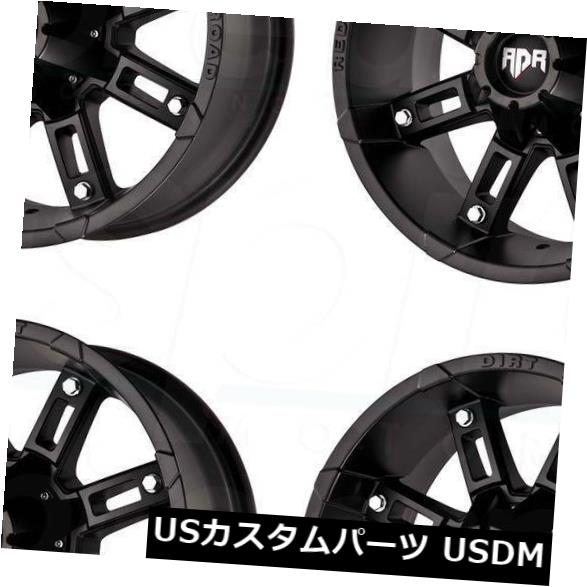 海外輸入ホイール 18x9ブラックホイールRDR RD06 RD6 6x135 / 6x5.5 0（4個セット） 18x9 Black Wheels RDR RD06 RD6 6x135/6x5.5 0 (Set of 4) 【並行輸入品】