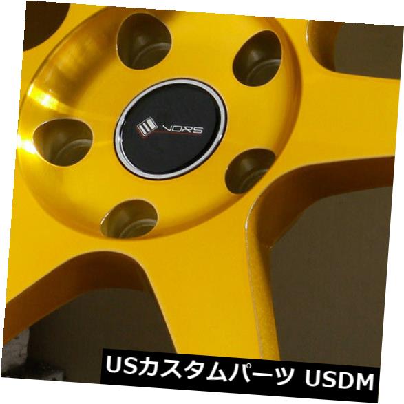 海外輸入ホイール 18x9.5キャンディゴールドホイールVors TR37 5x108 22(4個セット) 18x9.5 Candy Gold Wheels Vors TR37 5x108 22 (Set of 4) 【並行輸入品】|カスタムパーツ WORLD倉庫