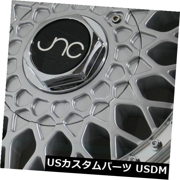 海外輸入ホイール 17x8.5シルバーマシンリップ。 ホイールJNC 004S JNC004S 4x100 / 4x114.3 15(4個セット) 17x8.5 Silver Machine Lip. Wheels JNC 004S JNC004S 4x100/4x114.3 15 (Set of 4) 【並行輸入品】|カスタムパーツ WORLD倉庫