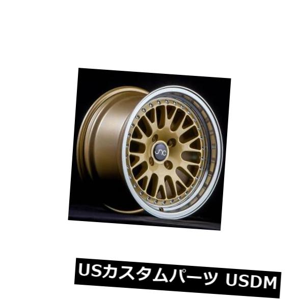 海外輸入ホイール 18x9.5ゴールドマシンリップホイールJNC 001 JNC001 5x100 / 5x114.3 25（4個セット） 18x9.5 Gold Machine Lip Wheels JNC 001 JNC001 5x100/5x114.3 25 (Set of 4) 【並行輸入品】