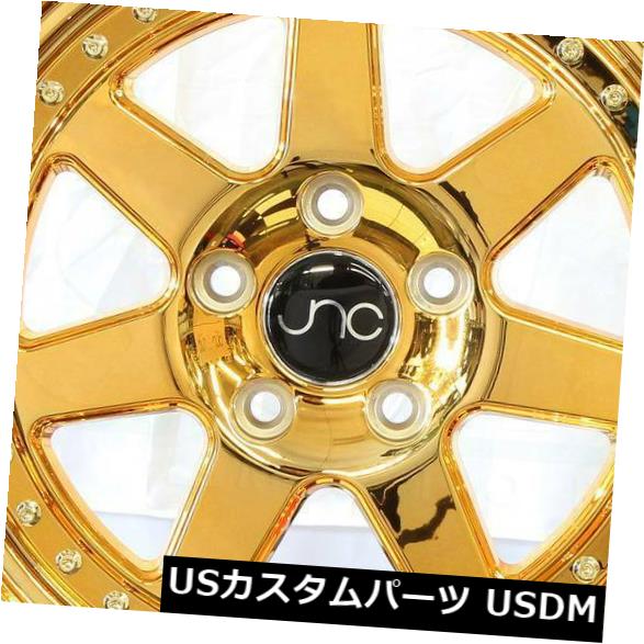 海外輸入ホイール 18x9.5プラチナゴールドホイールJNC 048 JNC048 5x114.3 25（4個セット） 18x9.5 Platinum Gold Wheels JNC 048 JNC048 5x114.3 25 (Set of 4) 【並行輸入品】｜カスタムパーツ WORLD倉庫