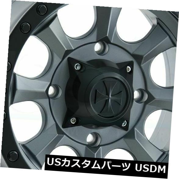 海外輸入ホイール 18x9マットガンメタルホイールダーティライフアイアンマン6x5.5 / 6x139.7 0（4個セット） 18x9 Matte Gunmetal Wheels Dirty Life Ironman 6x5.5/6x139.7 0 (Set of 4) 【並行輸入品】