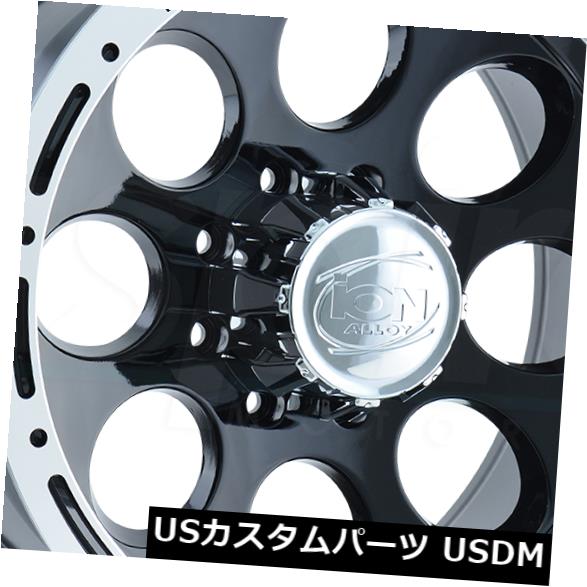 海外輸入ホイール 4-新しい15インチイオン174ホイール15x8 6x5.5 / 6x139.7 -27ブラックマシニングドリップリム 4-New 15\