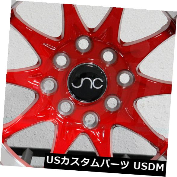 海外輸入ホイール 4-New 15 "JNC 003 JNC003 Wheels 15x8 / 15x9 4x100 / 4x114.3 0/0 Red Machine Lip Stag 4-New 15" JNC 003 JNC003 Wheels 15x8/15x9 4x100/4x114.3 0/0 Red Machine Lip Stag 【並行輸入品】|カスタムパーツ WORLD倉庫