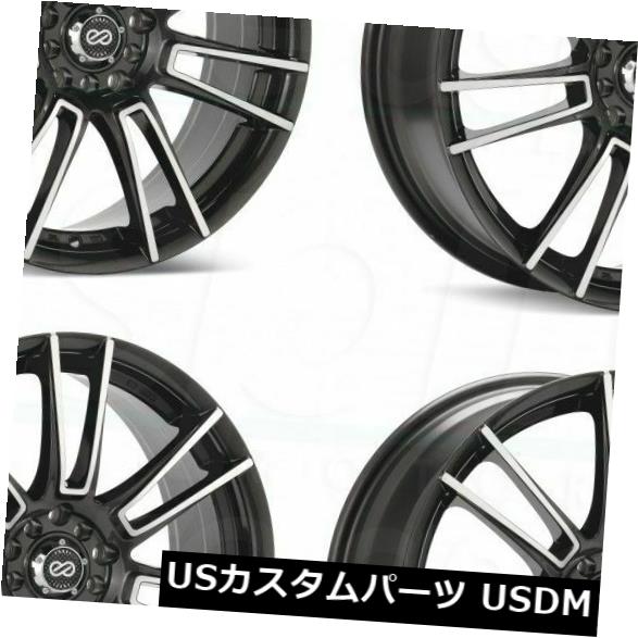 海外輸入ホイール 4-New 15 "Enkei T-フォークホイール15x6.5 5x100 / 114.3 38ガンメタル加工リム 4-New 15" Enkei T-Fork Wheels 15x6.5 5x100/114.3 38 Gunmetal Machined Rims 【並行輸入品】｜カスタムパーツ WORLD倉庫