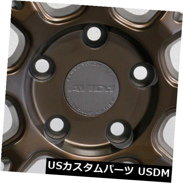 海外輸入ホイール 4-新しい18インチAVID1 AV34ホイール18x8.5 5x114.3 35ブロンズリム 4-New 18\\\
