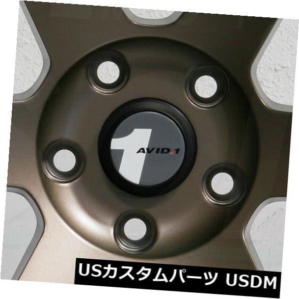 海外輸入ホイール 4-新しい18インチAVID1 AV06 AV-06ホイール18x9.5 5x100 38マットブロンズリム 4-New 18" AVID1 AV06 AV-06 Wheels 18x9.5 5x100 38 Matte Bronze Rims 【並行輸入品】|カスタムパーツ WORLD倉庫